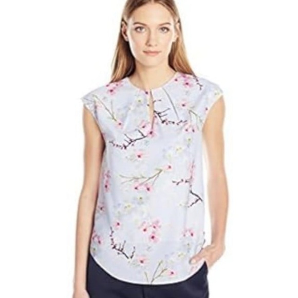Ted Baker London Tops - TED BAKER  Neebye Oriental cherry blossom top